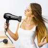 imageFHI HEAT Platform Nano Lite Pro 1900 Hair Dryer Turbo Tourmaline Light Weight Ceramic Quick Dry with 3 Piece Attachment Set Comb Concentrator and DiffuserBlack