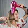 imageFHI HEAT Platform Nano Lite Pro 1900 Hair Dryer Turbo Tourmaline Light Weight Ceramic Quick Dry with 3 Piece Attachment Set Comb Concentrator and DiffuserPink Chrome