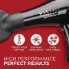 imageFHI HEAT Platform Nano Power Salon Pro 2000 Tourmaline Ceramic Quick Dry Hair Dryer with 3 Piece Attachment Set Comb Concentrator and Diffuser Black