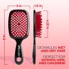 imageFHI Heat UNbrush Detangling Brush for PainFree Brushing on All Wet or Dry Hair Types  Durable DuoFlex AntiStatic Bristles Lightweight Handle Vented Hair BrushCanyon Red