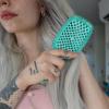imageFHI Heat UNbrush Detangling Brush for PainFree Brushing on All Wet or Dry Hair Types  Durable DuoFlex AntiStatic Bristles Lightweight Handle Vented Hair BrushTurquoise Green