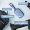 imageFHI Heat UNbrush Detangling Brush for PainFree Brushing on All Wet or Dry Hair Types  Durable DuoFlex AntiStatic Bristles Lightweight Handle Vented Hair BrushIris Dark Blue