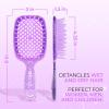 imageFHI Heat UNbrush Detangling Brush for PainFree Brushing on All Wet or Dry Hair Types  Durable DuoFlex AntiStatic Bristles Lightweight Handle Vented Hair BrushAmethyst Lavender