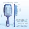 imageFHI Heat UNbrush Detangling Brush for PainFree Brushing on All Wet or Dry Hair Types  Durable DuoFlex AntiStatic Bristles Lightweight Handle Vented Hair BrushIris Dark Blue