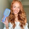 imageFHI Heat UNbrush Detangling Brush for PainFree Brushing on All Wet or Dry Hair Types  Durable DuoFlex AntiStatic Bristles Lightweight Handle Vented Hair BrushIris Dark Blue