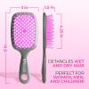 imageFHI Heat UNbrush Detangling Brush for PainFree Brushing on All Wet or Dry Hair Types  Durable DuoFlex AntiStatic Bristles Lightweight Handle Vented Hair BrushOrchid Lavender