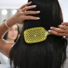 imageFHI Heat UNbrush Detangling Brush for PainFree Brushing on All Wet or Dry Hair Types  Durable DuoFlex AntiStatic Bristles Lightweight Handle Vented Hair BrushAmber Yellow