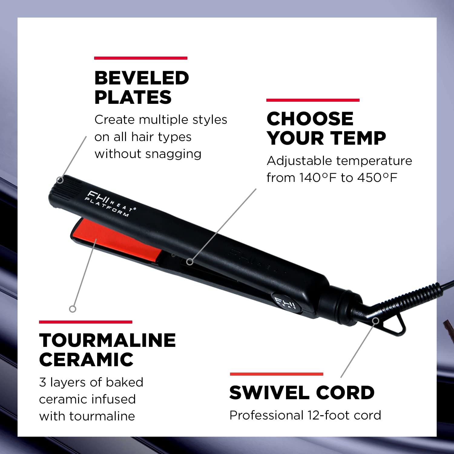 imageFHI Heat Platform Pro Styling Tourmaline Hair Straightener for All Hair Types1 Inch