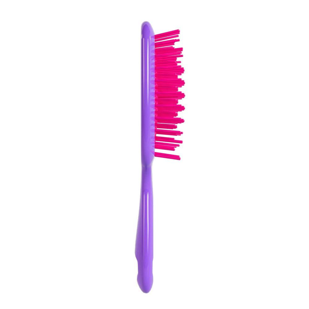 imageFHI Heat UNbrush Detangling Brush for PainFree Brushing on All Wet or Dry Hair Types  Durable DuoFlex AntiStatic Bristles Lightweight Handle Vented Hair BrushElectric Berry Purple