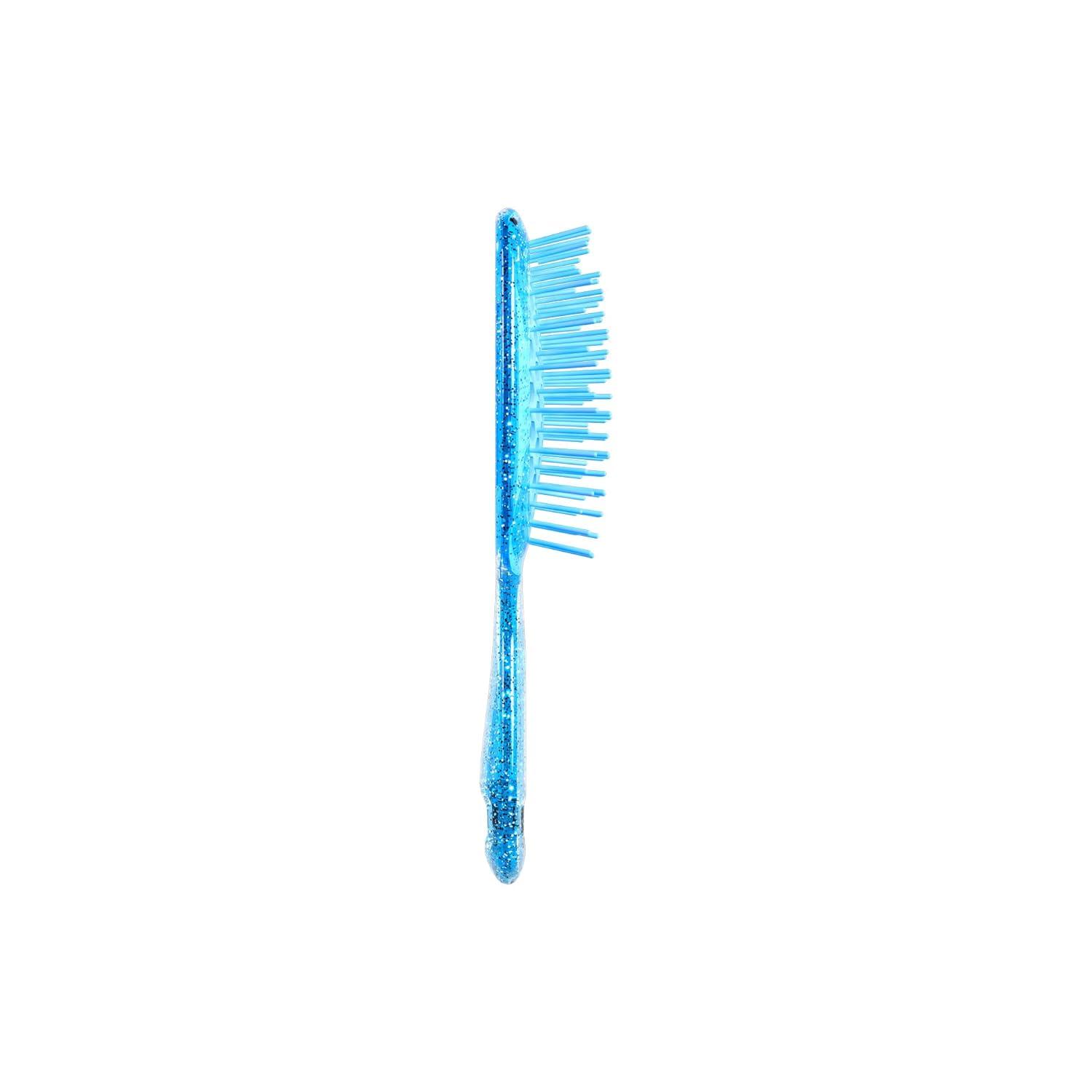 imageFHI Heat UNbrush Mini Detangler Brush for PainFree Brushing on All Wet or Dry Hair Types  Durable Duoflex AntiStatic Bristles Lightweight Handle Vented Mini Hair BrushSapphire Blue