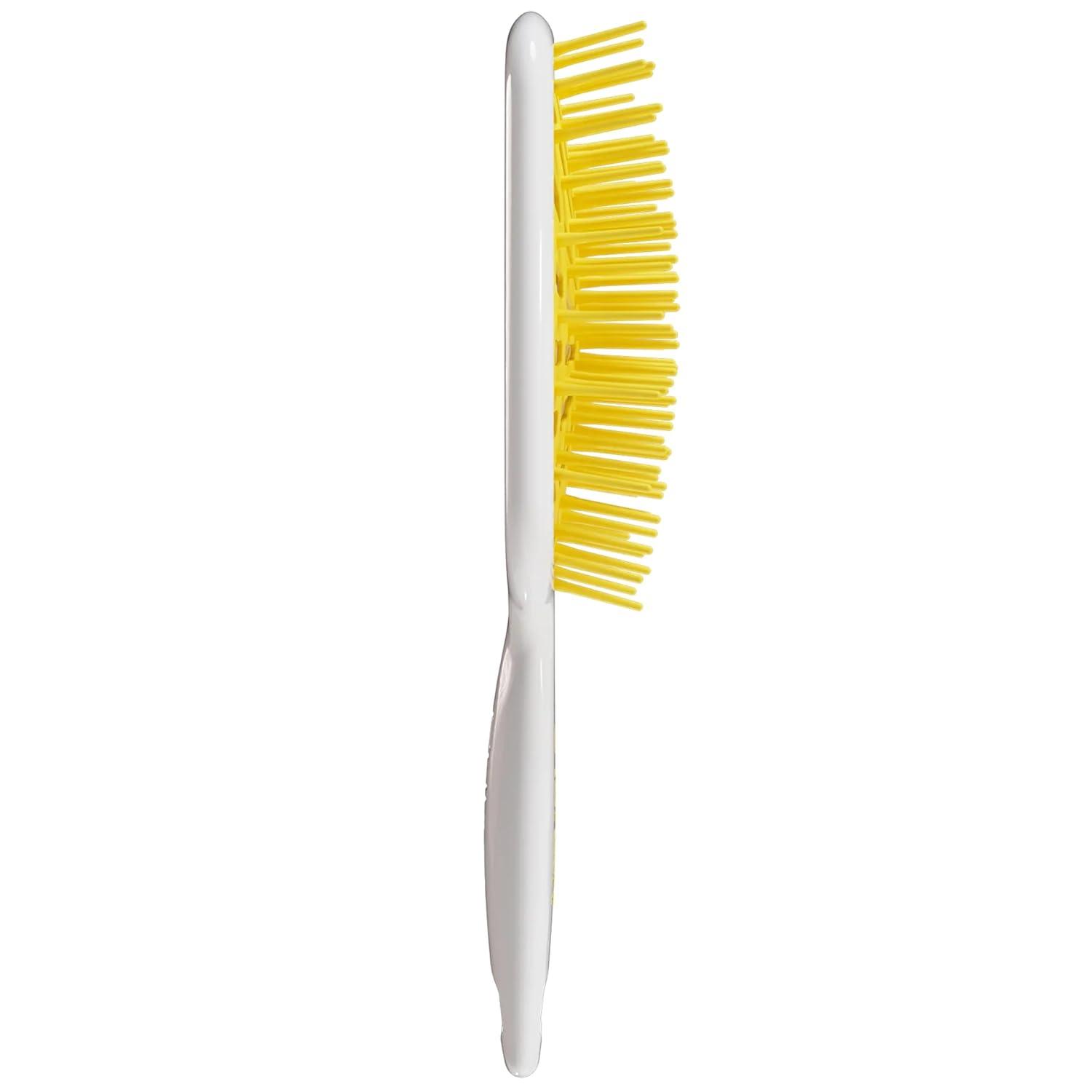 imageFHI Heat UNbrush Plus  Curly Hair Brush for Gentle ampamp Effective Detangling on Wet or Dry Fragile Hair Types  Detangler Brush w 84 UltraFlex Bristles Ultralight Vented Anti Static HairbrushLemon Drop