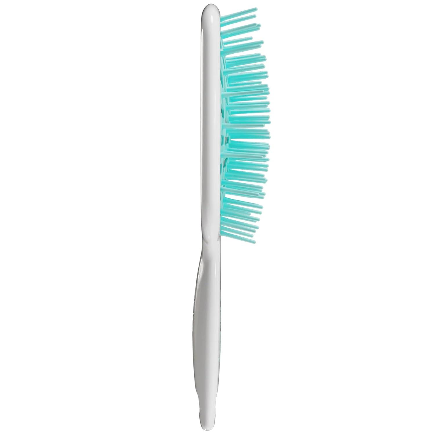 imageFHI Heat UNbrush Plus  Curly Hair Brush for Gentle ampamp Effective Detangling on Wet or Dry Fragile Hair Types  Detangler Brush w 84 UltraFlex Bristles Ultralight Vented Anti Static HairbrushMint Swirl