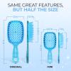 imageFHI Heat UNbrush Mini Detangler Brush for PainFree Brushing on All Wet or Dry Hair Types  Durable Duoflex AntiStatic Bristles Lightweight Handle Vented Mini Hair BrushSapphire Blue