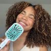 imageFHI Heat UNbrush Plus  Curly Hair Brush for Gentle ampamp Effective Detangling on Wet or Dry Fragile Hair Types  Detangler Brush w 84 UltraFlex Bristles Ultralight Vented Anti Static HairbrushMint Swirl