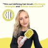 imageFHI Heat UNbrush Plus  Curly Hair Brush for Gentle ampamp Effective Detangling on Wet or Dry Fragile Hair Types  Detangler Brush w 84 UltraFlex Bristles Ultralight Vented Anti Static HairbrushLemon Drop
