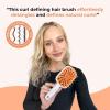 imageFHI Heat UNbrush Plus  Curly Hair Brush for Gentle ampamp Effective Detangling on Wet or Dry Fragile Hair Types  Detangler Brush w 84 UltraFlex Bristles Ultralight Vented Anti Static HairbrushOrange Sherbet