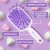 imageFHI Heat UNbrush Plus  Curly Hair Brush for Gentle ampamp Effective Detangling on Wet or Dry Fragile Hair Types  Detangler Brush w 84 UltraFlex Bristles Ultralight Vented Anti Static HairbrushSugar Plumb
