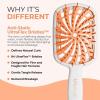 imageFHI Heat UNbrush Plus  Curly Hair Brush for Gentle ampamp Effective Detangling on Wet or Dry Fragile Hair Types  Detangler Brush w 84 UltraFlex Bristles Ultralight Vented Anti Static HairbrushOrange Sherbet