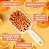 imageFHI Heat UNbrush Plus  Curly Hair Brush for Gentle ampamp Effective Detangling on Wet or Dry Fragile Hair Types  Detangler Brush w 84 UltraFlex Bristles Ultralight Vented Anti Static HairbrushOrange Sherbet
