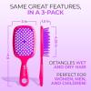 image:imageFHI Heat UNbrush Detangling Brush 3Pack Bundle  Hair Brush for All WetDry Hair Types  PainFree Detangler Brush wDuoFlex Anti Static Bristles  Lightweight Travel Hair Brush Neon Collection