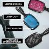 image:imageFHI Heat UNbrush Detangling Brush 3Pack Bundle  Hair Brush for All WetDry Hair Types  PainFree Detangler Brush wDuoFlex Anti Static Bristles  Lightweight Travel Hair Brush Original Black