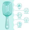 image:imageFHI Heat UNbrush Flex Detangling Brush  UltraFlexible PainFree Hair Brush Detangler with DuoFlex AntiStatic Bristles for Removing Tangles Massaging Scalp amp Faster Styling  PinkTeal