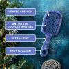 image:imageUNbrush Mini Holiday Hair Brush for PainFree Brushing On All WetDry Hair TypesFrosty Blue  Snowflakes