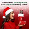 image:imageUNbrush Mini Holiday Hair Brush for PainFree Brushing On All WetDry Hair TypesHolly Green