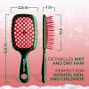 image:imageUNbrush Mini Holiday Hair Brush for PainFree Brushing On All WetDry Hair TypesHolly Green