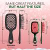 image:imageUNbrush Mini Holiday Hair Brush for PainFree Brushing On All WetDry Hair TypesHolly Green