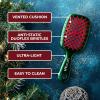 image:imageUNbrush Mini Holiday Hair Brush for PainFree Brushing On All WetDry Hair TypesHolly Green