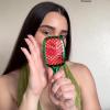 image:imageUNbrush Mini Holiday Hair Brush for PainFree Brushing On All WetDry Hair TypesHolly Green
