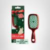 image:imageUNbrush Mini Holiday Hair Brush for PainFree Brushing On All WetDry Hair TypesPoinsetta Red