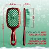 image:imageUNbrush Mini Holiday Hair Brush for PainFree Brushing On All WetDry Hair TypesPoinsetta Red