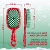 image:imageUNbrush Mini Holiday Hair Brush for PainFree Brushing On All WetDry Hair TypesSleigh Ride Red