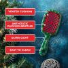 image:imageUNbrush Mini Holiday Hair Brush for PainFree Brushing On All WetDry Hair TypesSnowy Pine Green