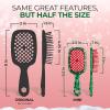 image:imageUNbrush Mini Holiday Hair Brush for PainFree Brushing On All WetDry Hair TypesSnowy Pine Green
