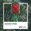 image:imageUNbrush Mini Holiday Hair Brush for PainFree Brushing On All WetDry Hair TypesSnowy Pine Green