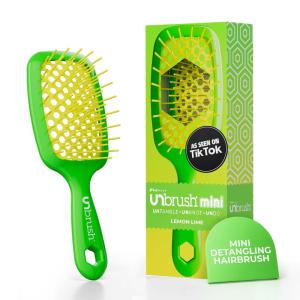 image:imageUNbrush Detangling Hair Brush Mini NeonGreen